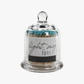Blue Tip Matches in Glass Cloche