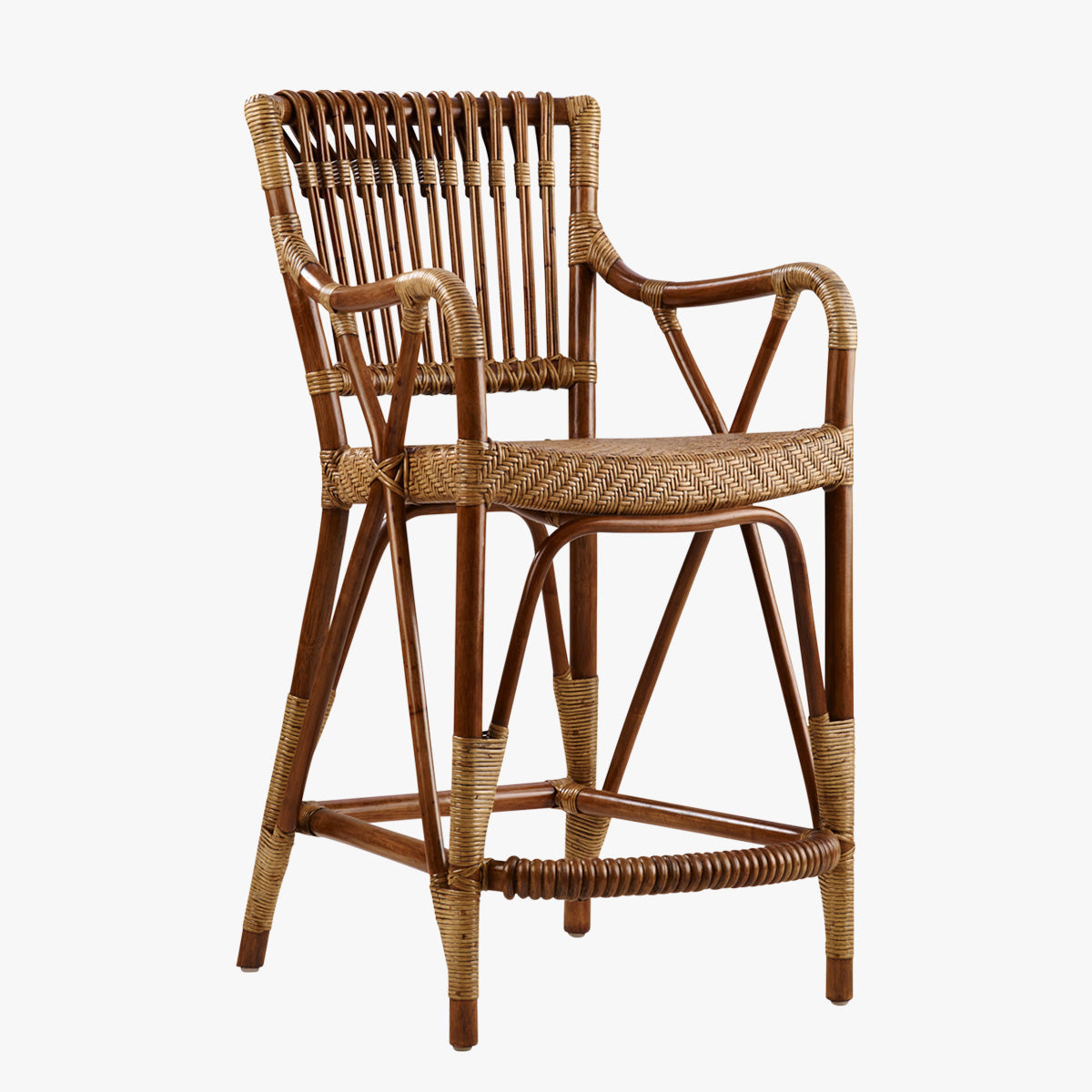 Blues Rattan Counter Stool by Dear Keaton