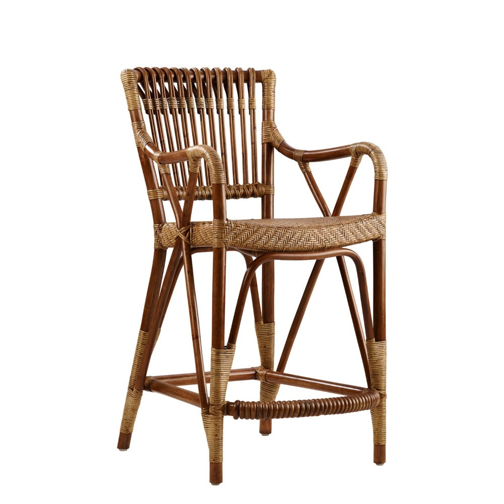 Blues Rattan Counter Stool - Shop Counter Height Stools - Dear Keaton