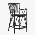 Blues Black Rattan Counter Stool