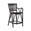 Blues Black Rattan Counter Stool