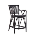 Blues Black Rattan Counter Stool