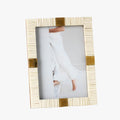 Natural Bone and Brass Frame