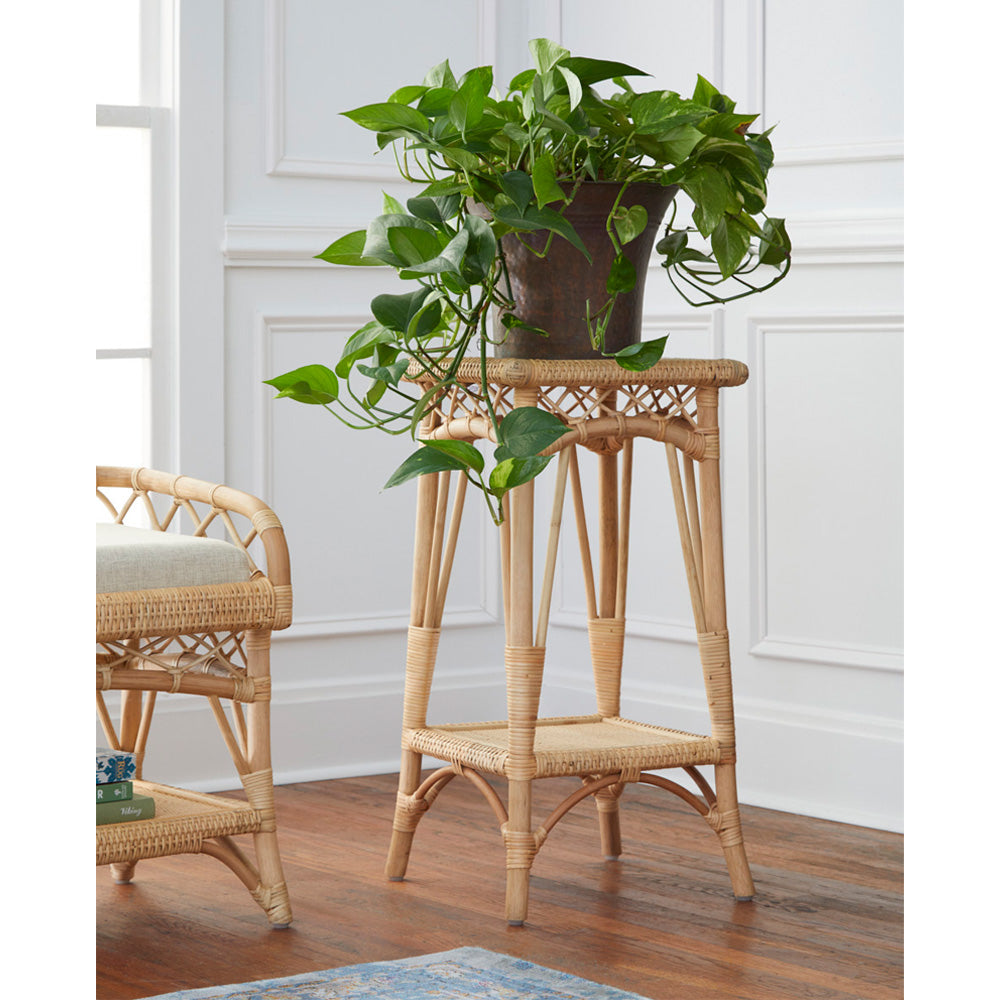 Boothbay Pedestal Table Styled Close Up