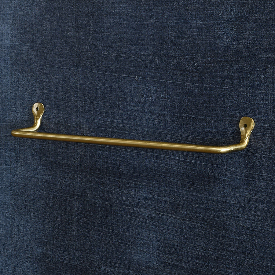 Brass Towel Bar on Wall