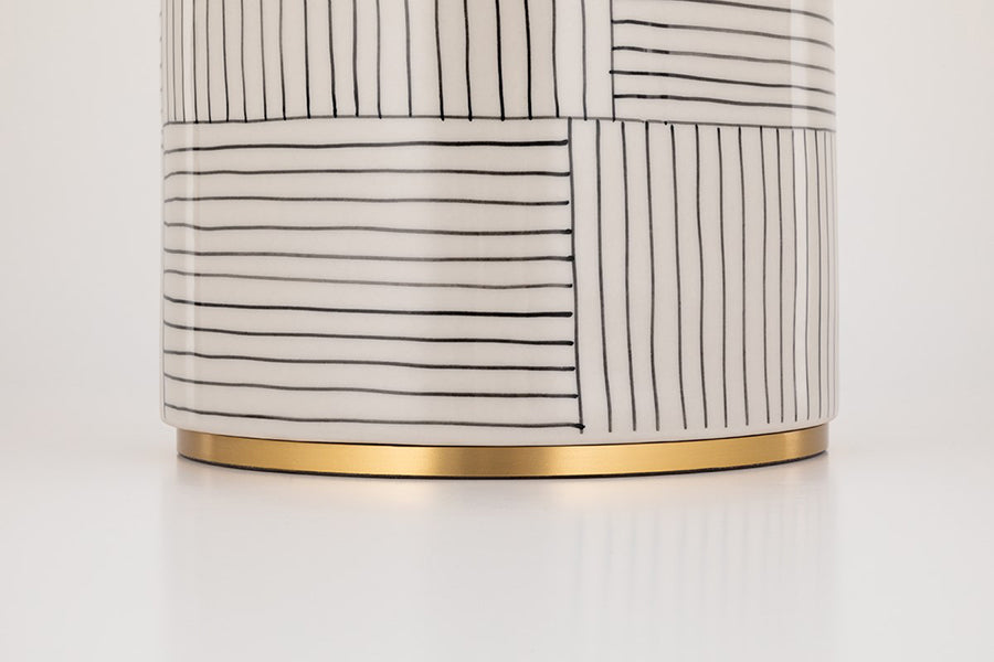 Briggs Stripe Lamp Closeup