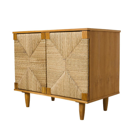 Brook Teak Cabinet Side Angle