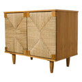 Brook Teak Cabinet Side Angle
