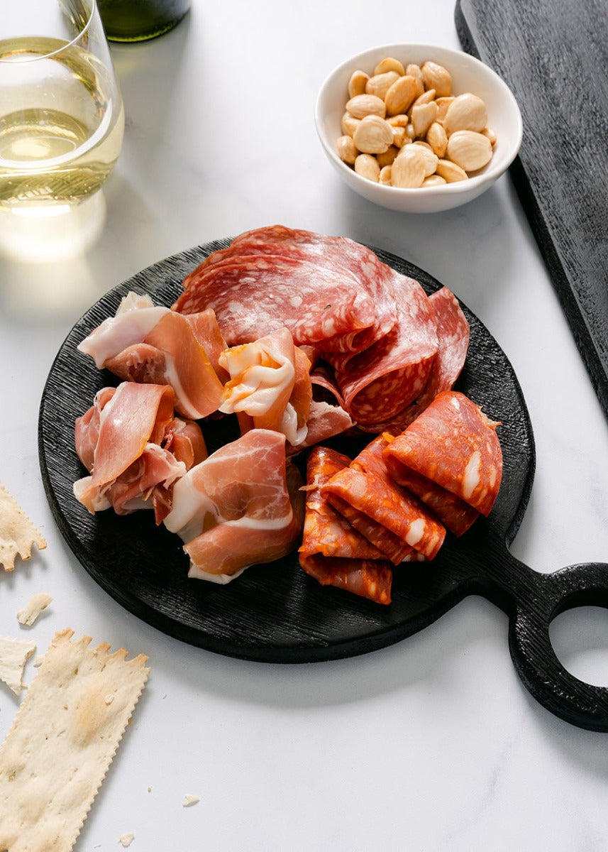 Brushed Black Mini Cutting Board Styled