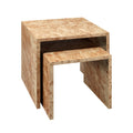Burlwood Nesting Tables From Dear Keaton