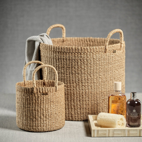 Camille Abaca Rope Basket Styled