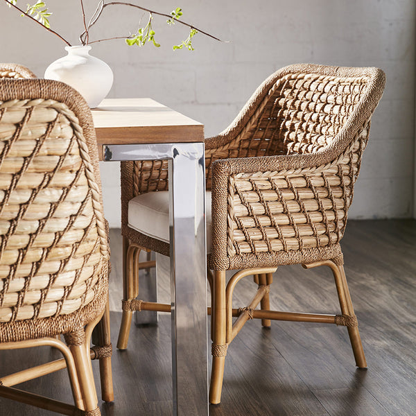 Capitola Rattan Arm Chair Styled