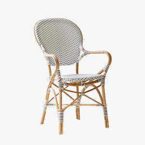 Cappuccino Dot Isabell Rattan Arm Chair