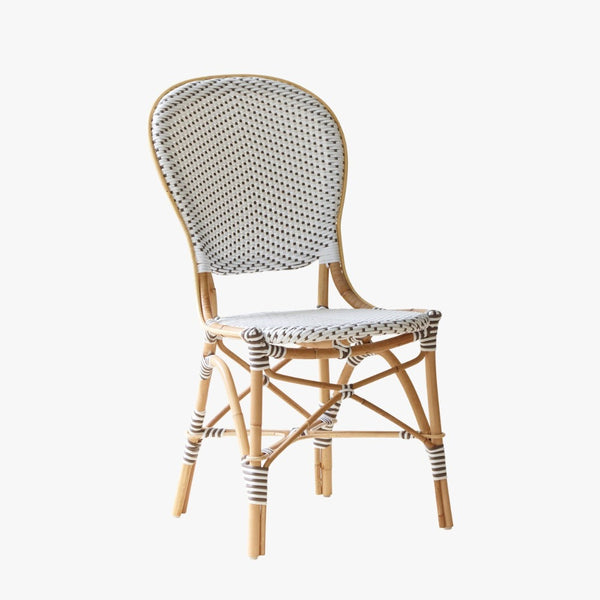 Cappuccino Dot Isabell Rattan Side Chair