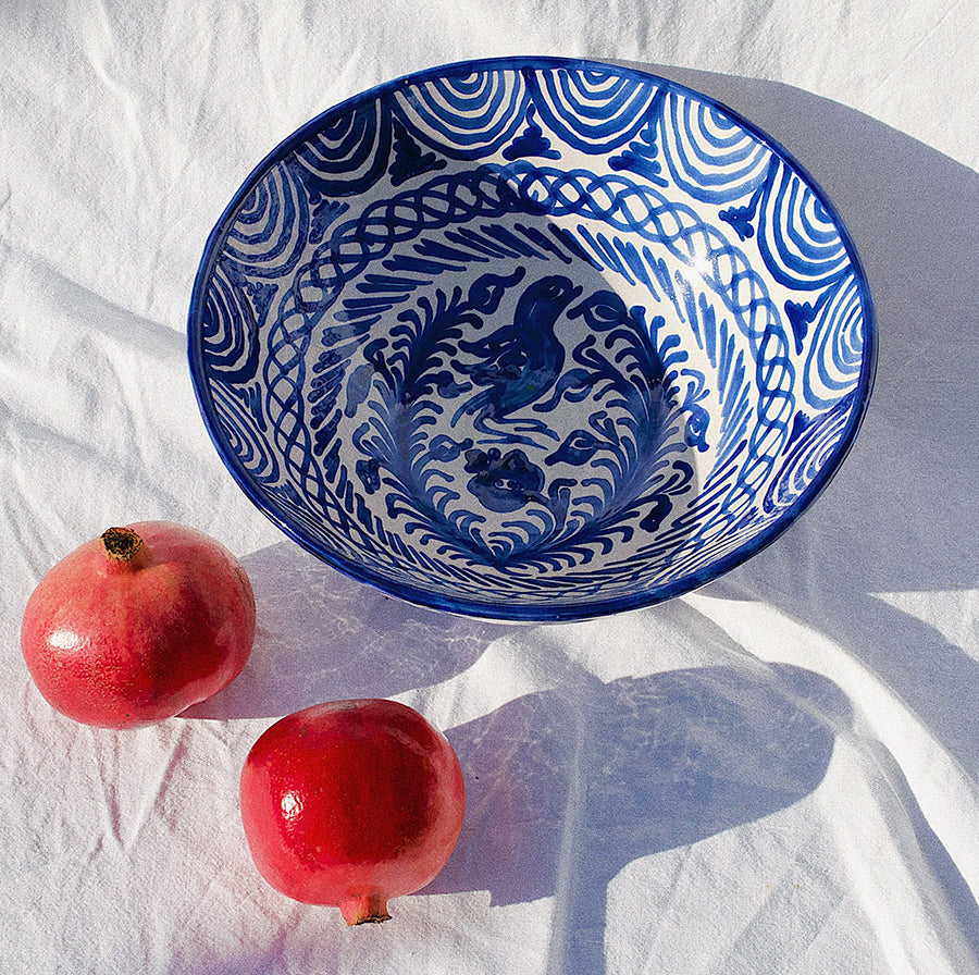 Casa Azul Large Bowl Styled