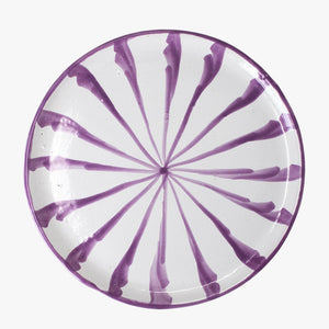 Casa Lilac Stripe Plate