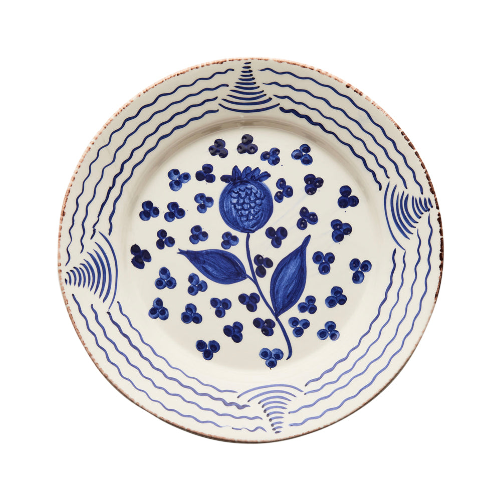 Casa Nuno Blue Pomegranate Plate From Dear Keaton