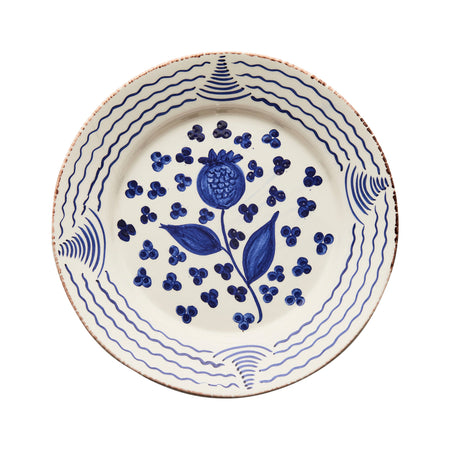 Casa Nuno Blue Pomegranate Plate From Dear Keaton