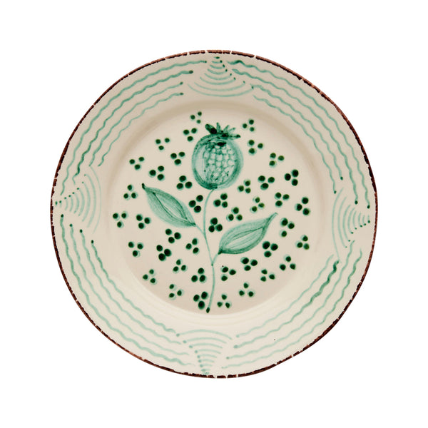 Casa Nuno Green Pomegranate Plate From Dear Keaton