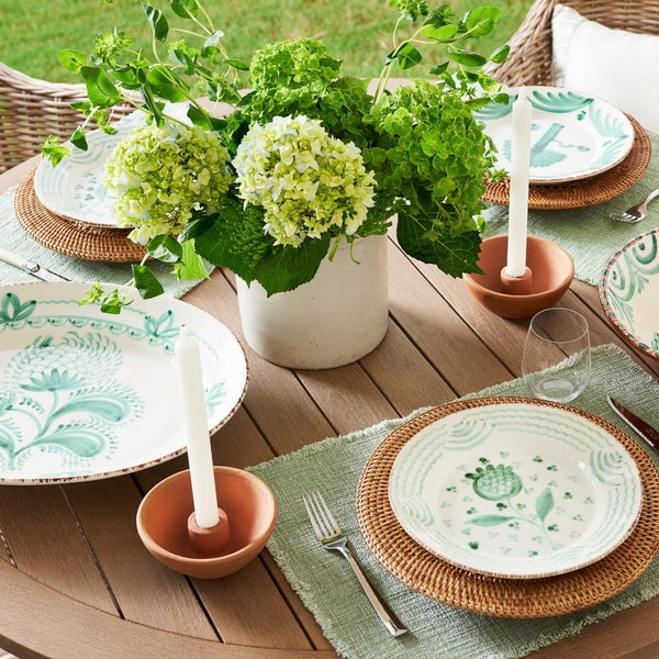 Casa Nuno Green Serving Pieces - Hand Painted Dinnerware from Portugal -Dear Keaton