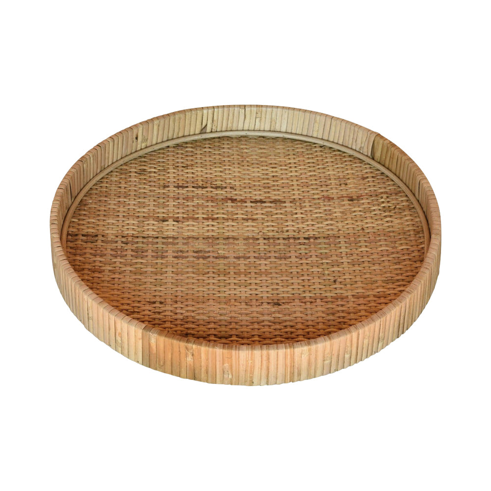Cayman Round Rattan TrayFrom Dear Keaton