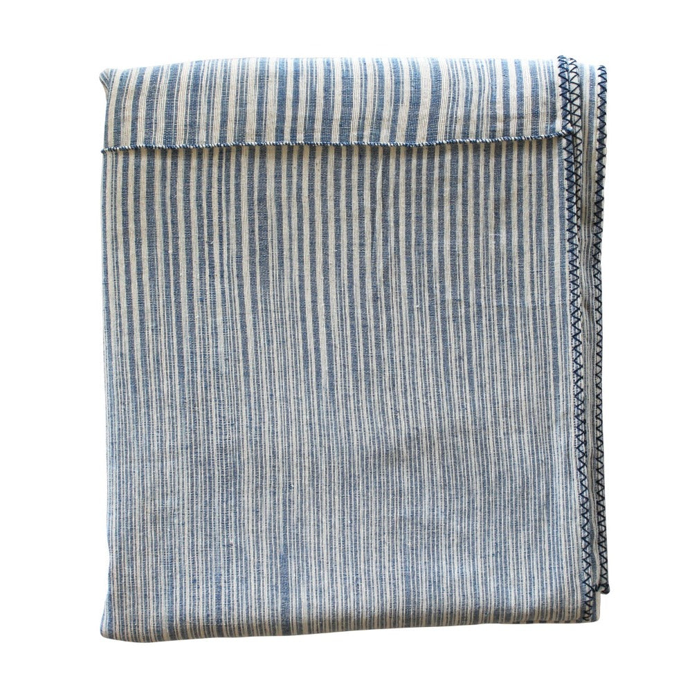 Chambray Khadi Cotton Bed Cover From Dear Keaton