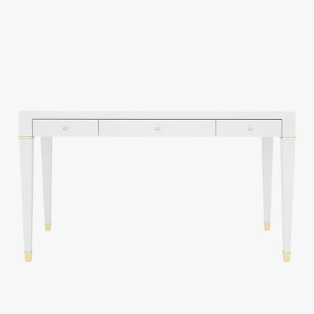 Claire White Linen Desk