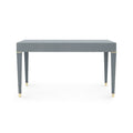 Claire Grey Linen Desk Back View