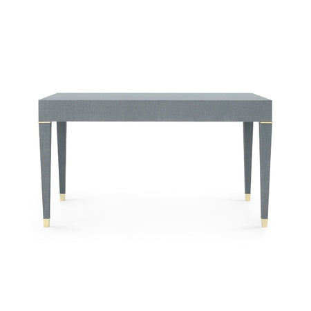 Claire Grey Linen Desk Back View