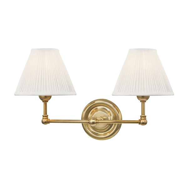 Classic No. 1 Double Sconce Brass From Dear Keaton