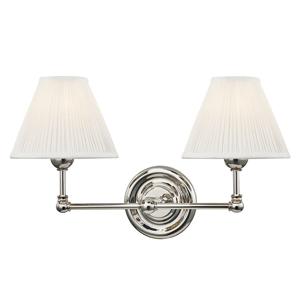 Classic No. 1 Double Sconce Nickel