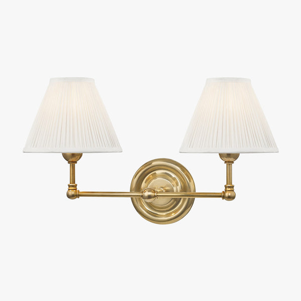 Classic No. 1 Double Sconce Brass