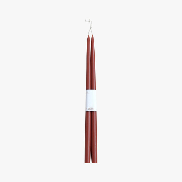 Clay Dipped Large Taper Candles