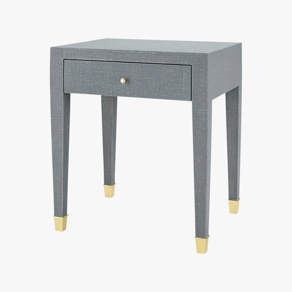 Claire Grey Linen Side Table