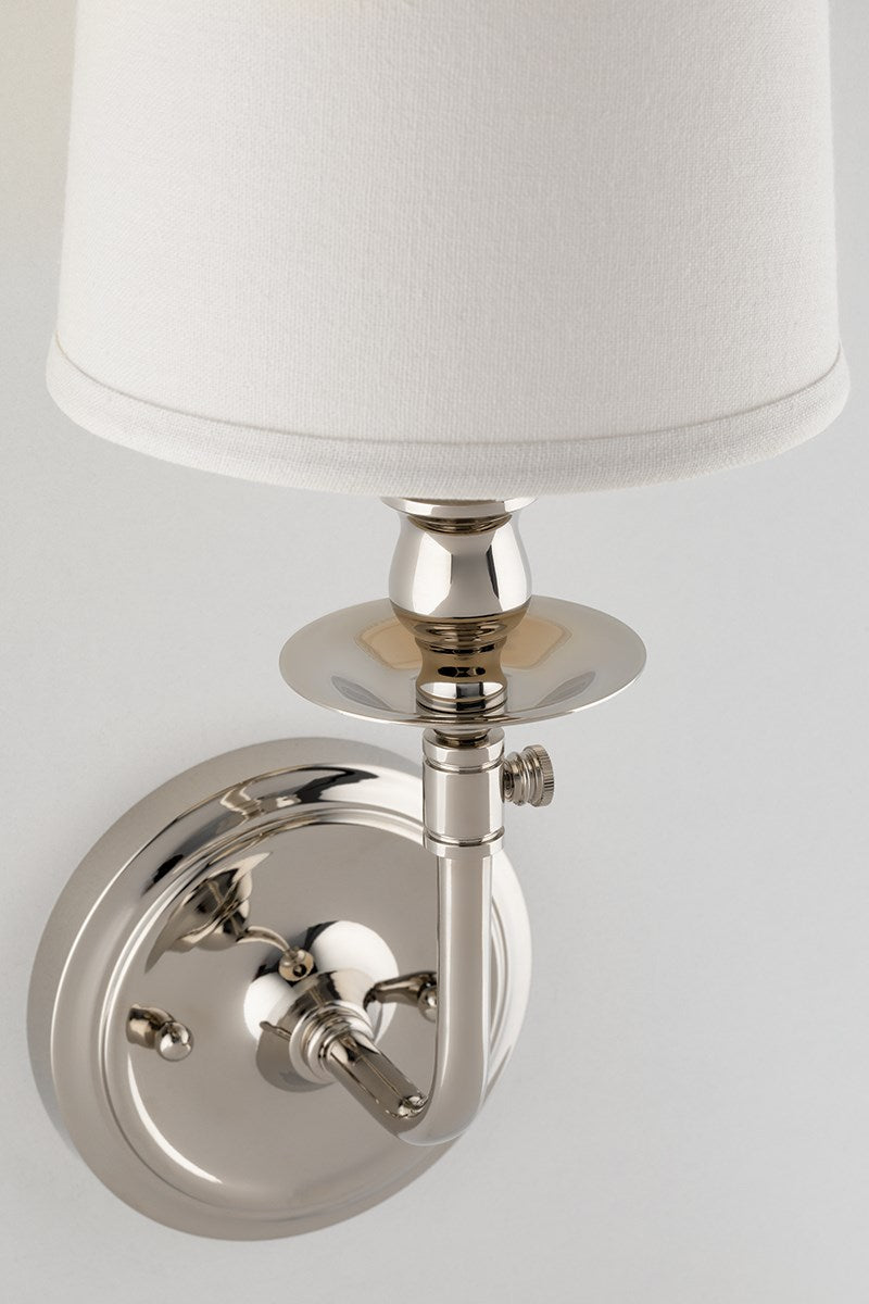 Conway Sconce Nickel Close Up