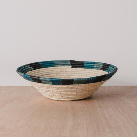 Cool Color Blocked Bowl Side View