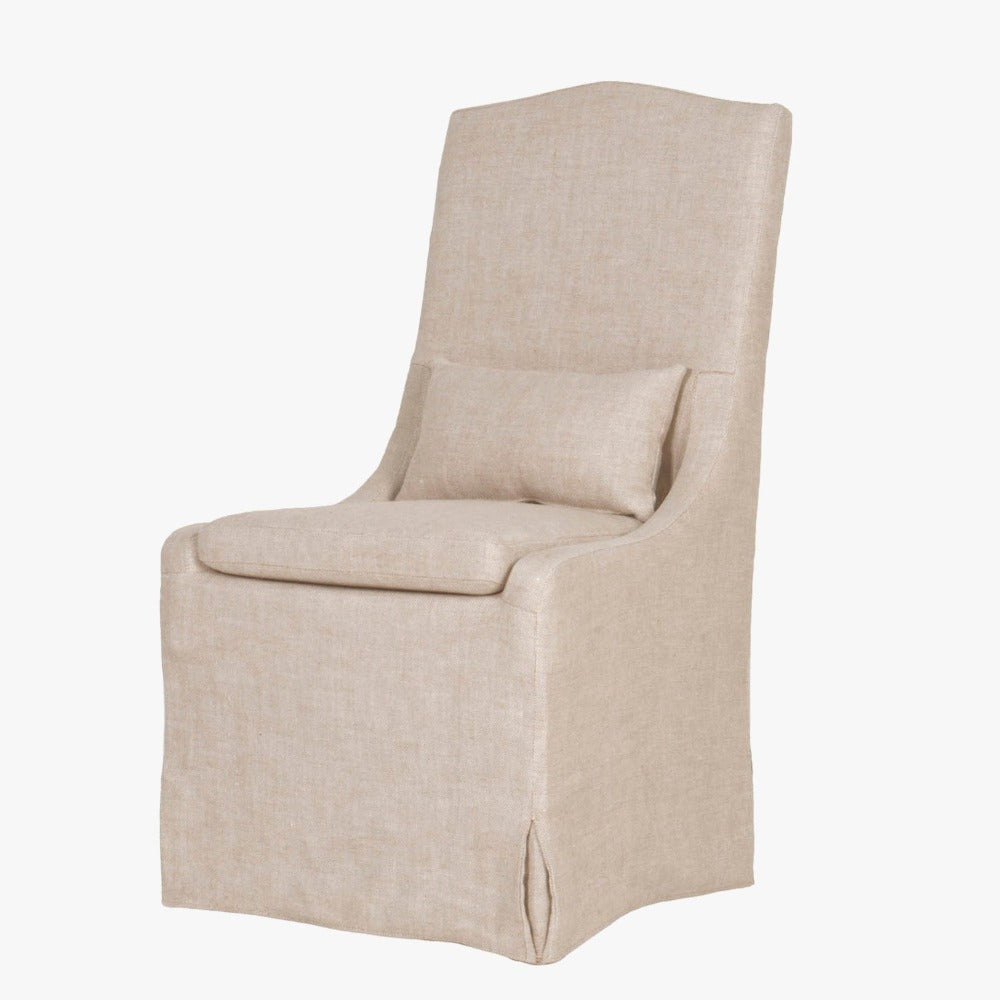 Set of Two Cora Linen Dining Chairs by Dear Keaton