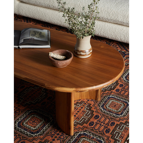Crescent Coffee Table Styled