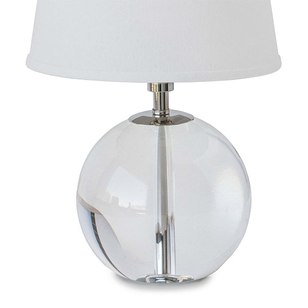 Crystal Mini Sphere Lamp Closeup