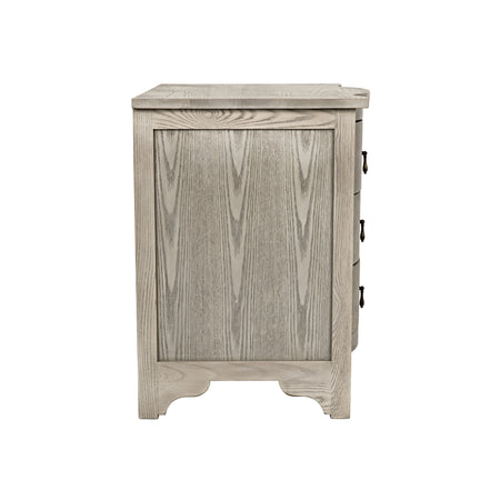 Curved Front Side Table Side View