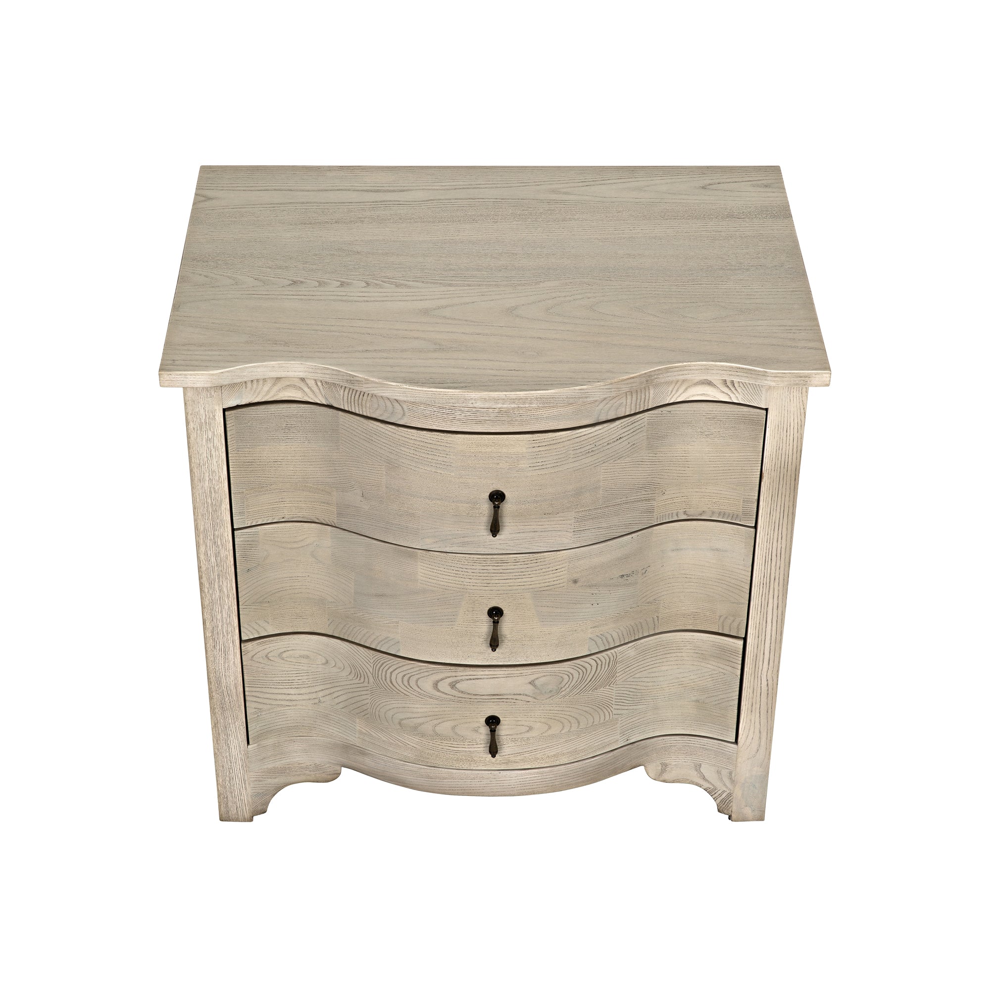 Curved Front Side Table Top View