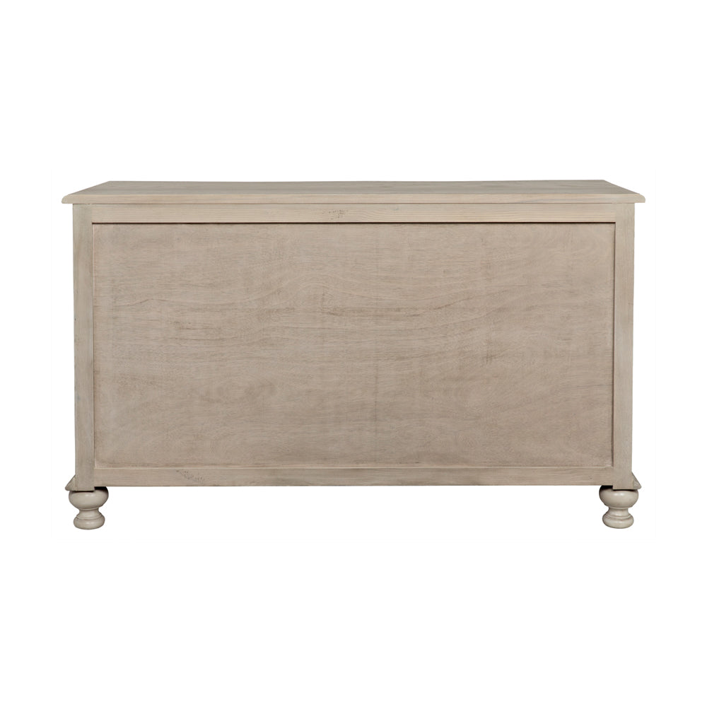 Curved Front Three Drawer Chest Back
