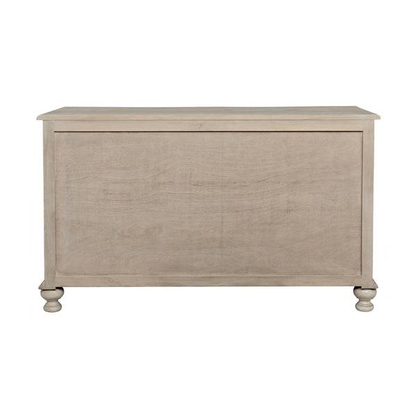 Curved Front Three Drawer Chest Back