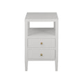 Daisy White Side Table Front View