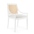 Dear Keaton Aiden White Arm Chair