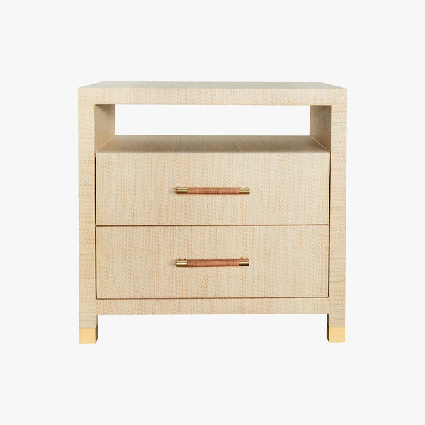 Lowery Natural Grasscloth Nightstand
