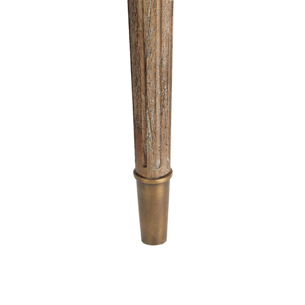 Denoit Driftwood Bench Leg Detail