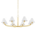 Stacey Chandelier Aged Brass 8LIght
