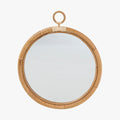 Ella Rattan Round Mirror|Ella Round Rattan Mirror from Dear Keaton|Ella Rattan Round Mirror Sizes|Sika Design Ella Mirror and Romeo Cart Styled