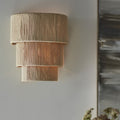 Palecek Everly Tiered Sconce illuminated